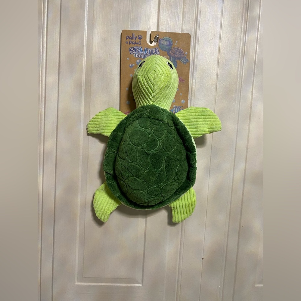 Green Turtle Dog Toy